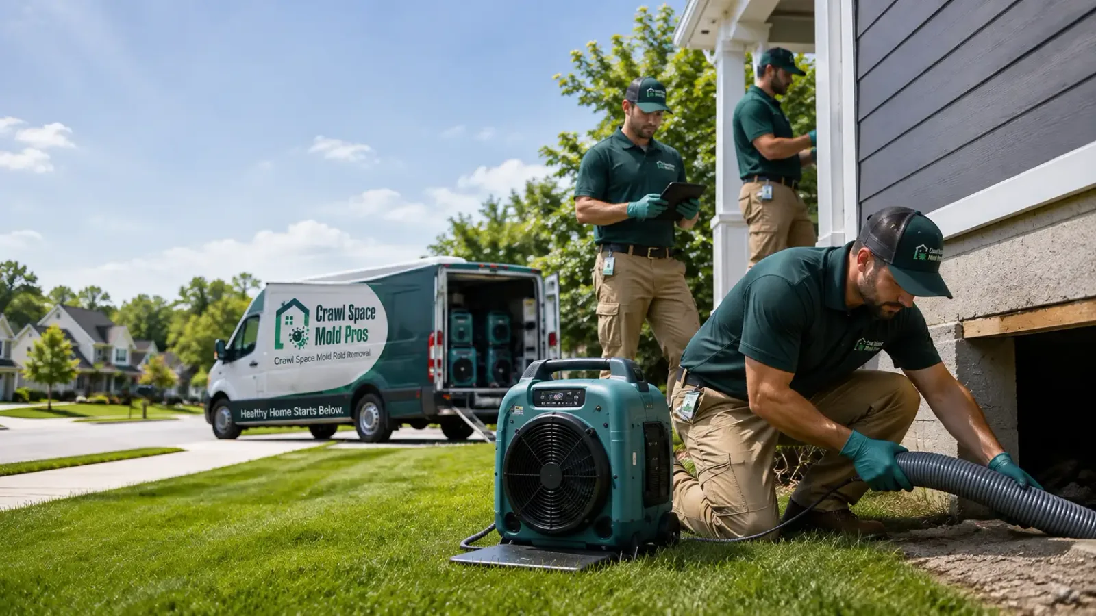 Crawl Space Mold Removal in Irvington, IL
